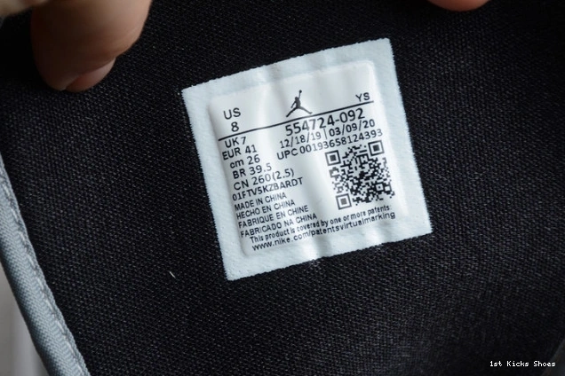 1st Kicks light smoke air jordan grey mid 1665 SportInspired 1 554724- 1125